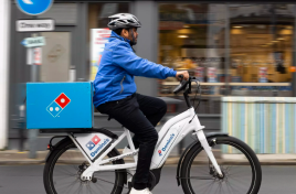 Domino's moped driver
